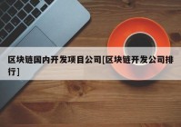 区块链国内开发项目公司[区块链开发公司排行]