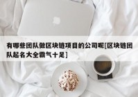 有哪些团队做区块链项目的公司呢[区块链团队起名大全霸气十足]